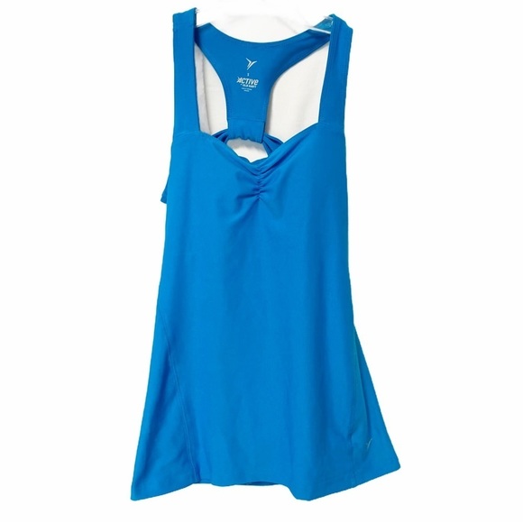 Old Navy Active Top w/ Built-In Shelf Bra Bright Blue Size Small - Picture 1 of 6